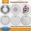 Allied Parts 14" REMO Sandblasted Swedish Drum Kit, Black and White Single Ply Resonance Drumhead