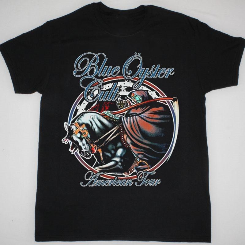 

Vintage Blue Oyster Cult American Tour Short Sleeve Black All Size Shirt VC342 Unisex T-Shirt XL