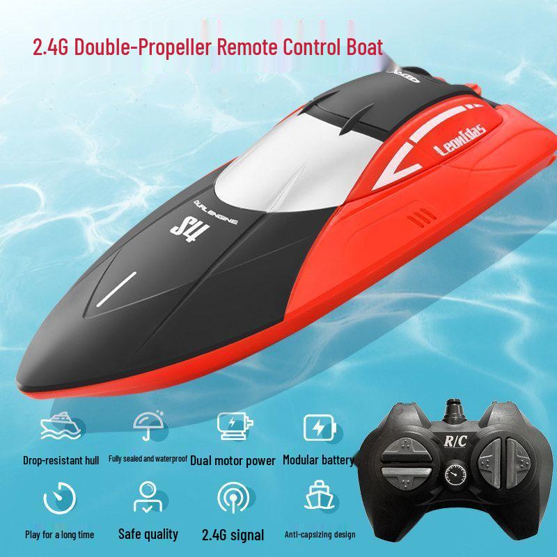 High-Speed Rechargeable Remote Control Speedboat Toy for Kids
