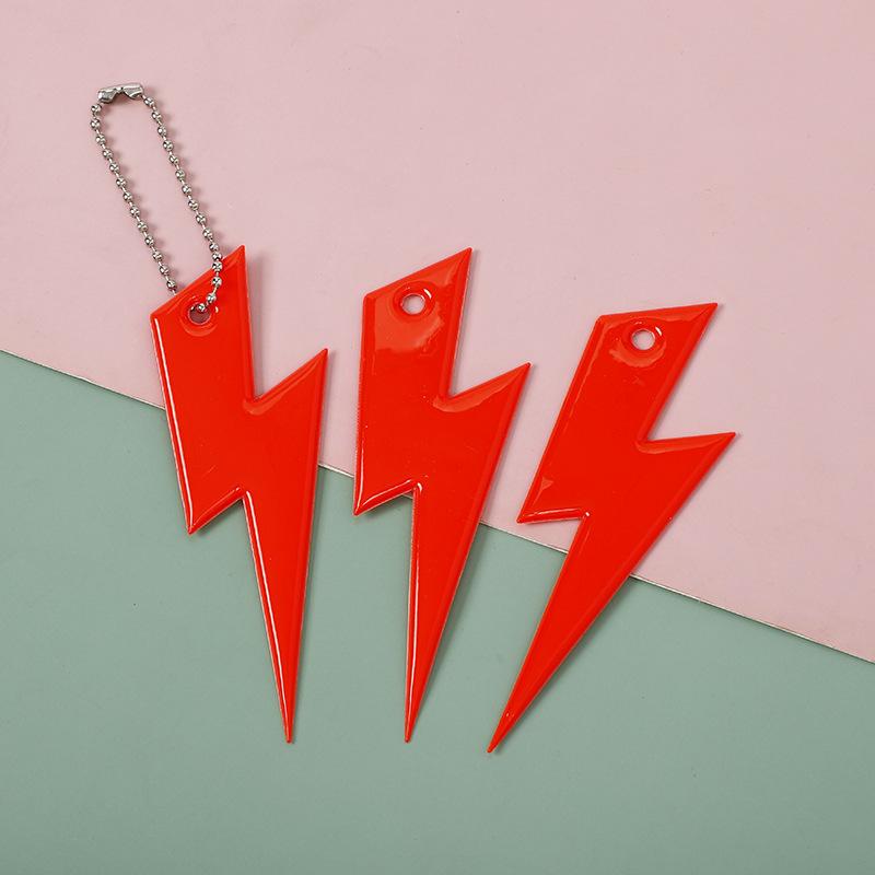3Pcs Reflective Pendant Safety Warning Reflective Keychains for Kids Bag Backpack Riding Cycling Night Glowing Hanging Strips