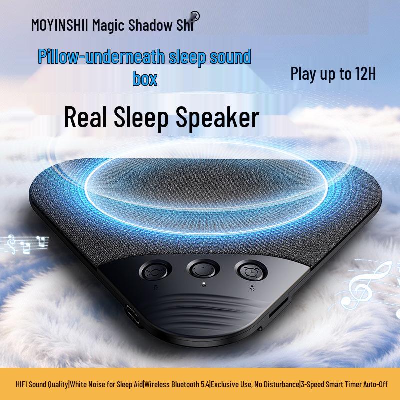 White Noise Bluetooth Pillow Speaker - Good Sound Quality Bedside Sleep Speaker
