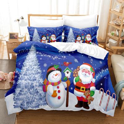 Holiday Decoration Christmas Quilt Set, Sheet Set, Digital Printed Bed Set