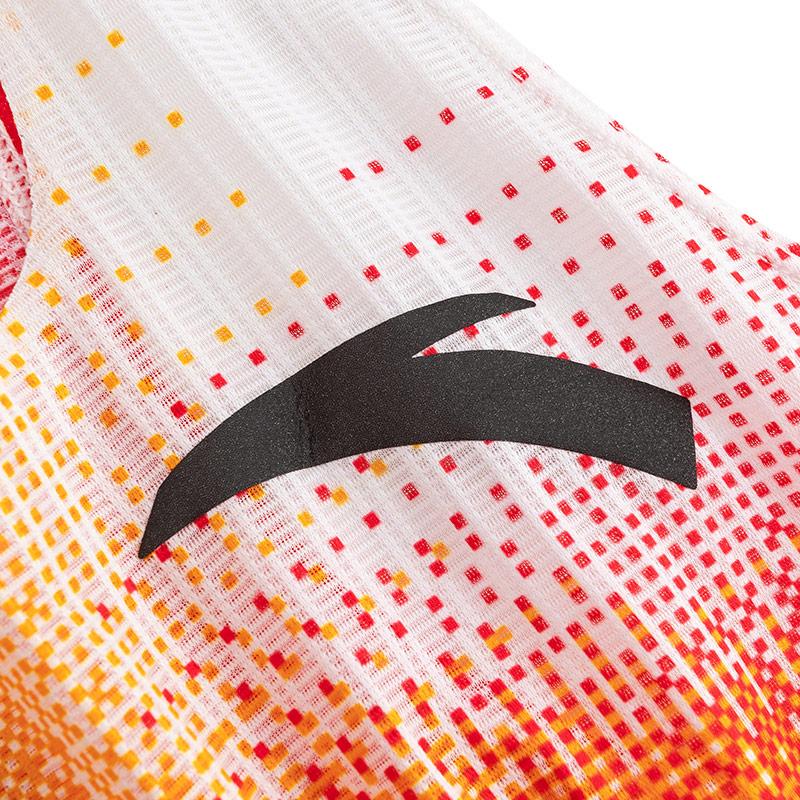 Anta Running Tank Tops Men's Neon Bright Red Crew Neck Thin 152535102R-1