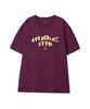 MAKEITTO [Black Letter]Crew Neck Tee_Wine