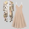 3D  Printed  Set Dress Coat ,  Double Spelling with Diverse Colors and Shapes  Fashion Print,suitable for Various Scene Fashion Styles