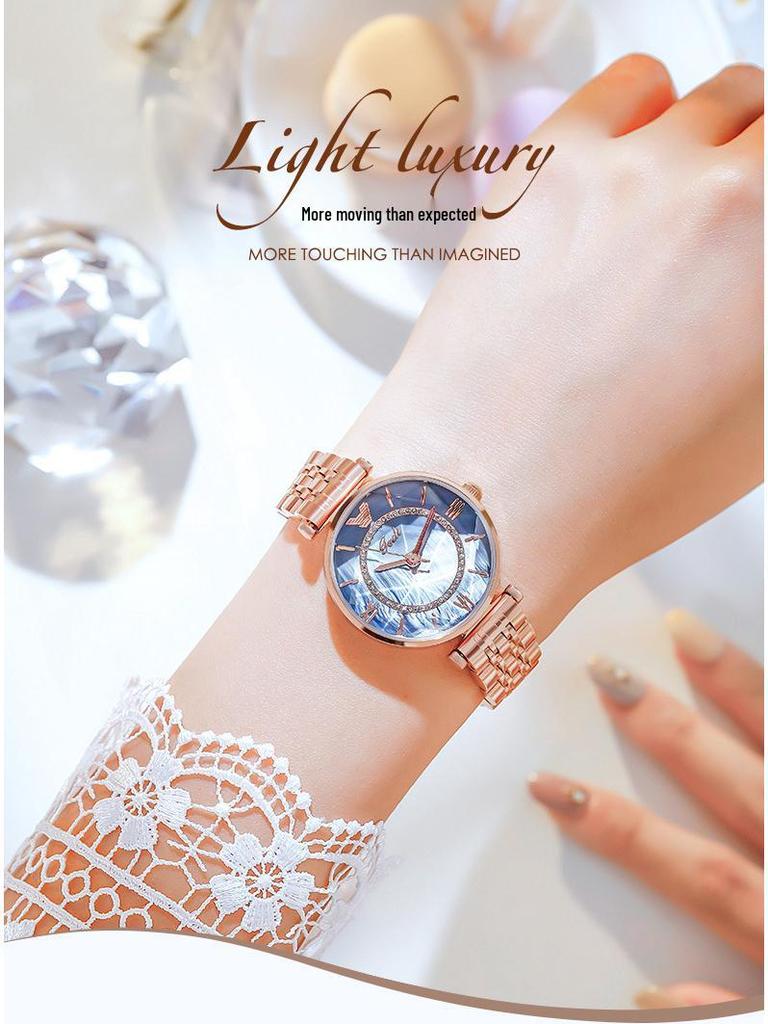 GEDI Women's Fashion Casual Steel Band Quartz Watch - Simple Luxury, Versatile Design