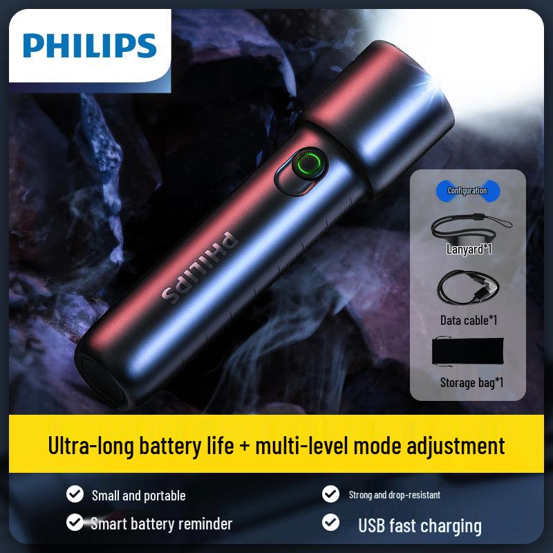 Rechargeable High-Brightness Multifunctional Flashlight with Long Battery Life for Indoor & Outdoor Use