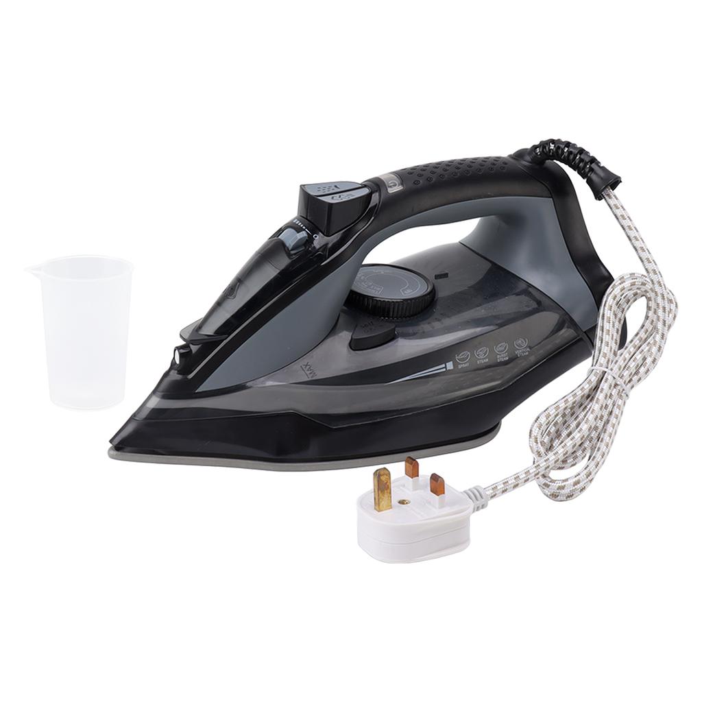 Electric Iron UK Plug 220V 2400W Wet and Dry Dual Use Home Steam Iron For Coat Shirt Pants Short Sleeve