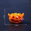 Micro-landscape Luminous Halloween Pumpkin Ghost Figurine Decorative Accessories Mini Ornaments