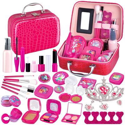 La Gacela Schminkspielzeug, Schminkset, Meerjungfrau-Mädchen-Make-up, Rollenspiel, Luxus-Set, Schminkspielzeug, Kosmetikspielzeug, Kommode, Spielzeug, Kosmetiktasche, süßes Spielhaus-Set