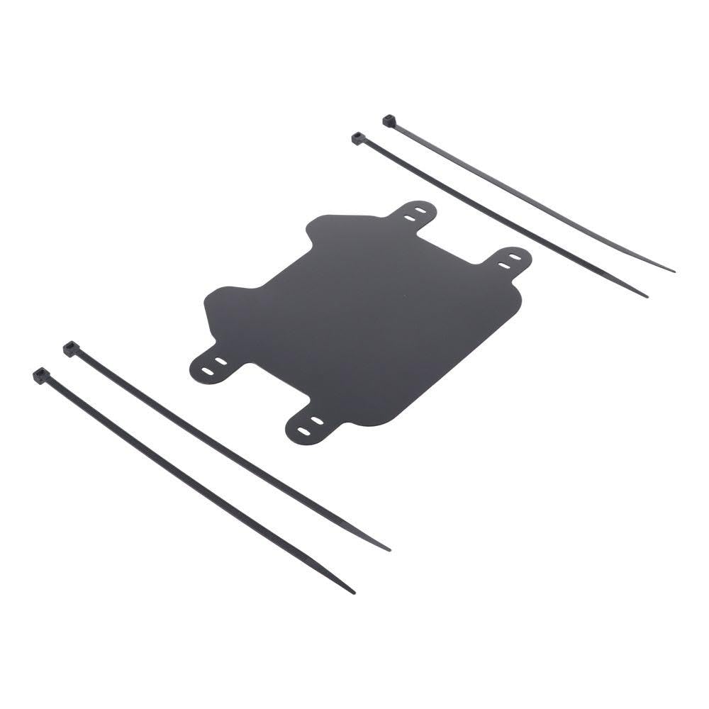 Motorcycle Front License Plate, Black ABS Dirt Bike Electric Motorcycle License Plate Accessories Compatible