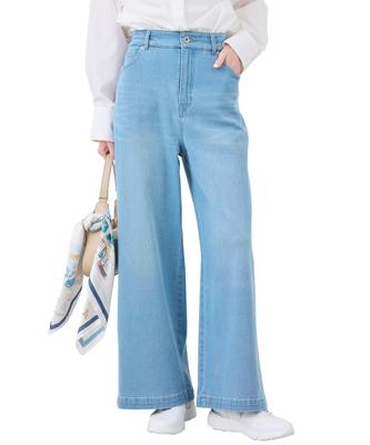 ROPE PICNIC Denim Wide Sax Size 38 Waist-Shaped Pants, Women's, GDS15220, (48),