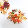 Maples Leaves Candle Wreath Fall Wreath for Window Farmhouse Thanksgiving Day