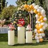 1-5Pcs Cylinder Stand Covers Spandex Pedestal Stand Covers For Party Wedding or Baby Shower Event Decor (only cloth covers)