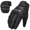 ILM Motorcycle Genuine Goat Smartphone Touchscreen Outdoor Motorcycle Hard Knuckle Impact Abrasion Size L with Gloves, Leather, Flexible, Breathable,