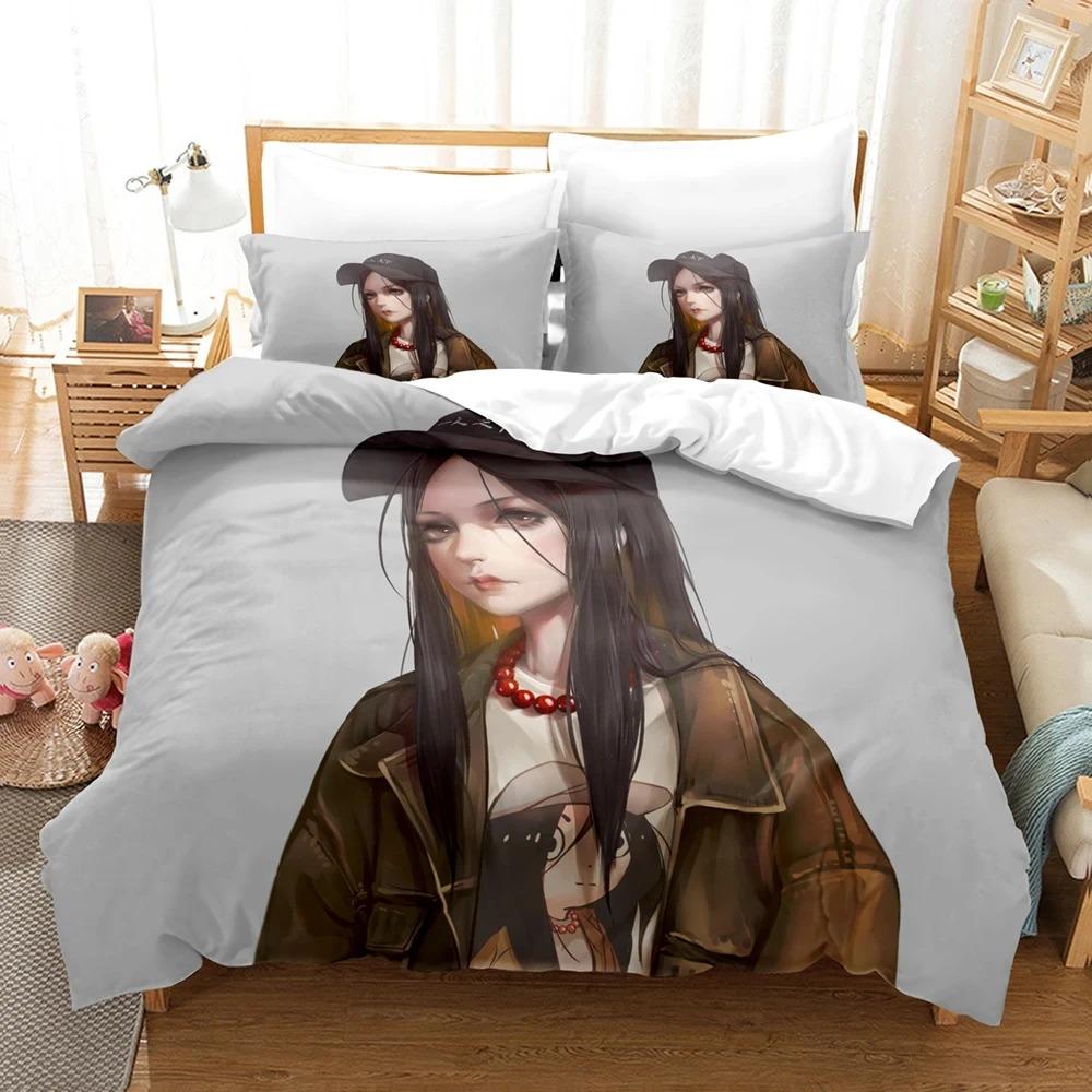 Anime The Outcast Under One Person Bettwäsche-Set, Bettbezug Bett-Set Steppdecke Kissenbezug, King Queen Twin Größe Jungen Mädchen Erwachsene