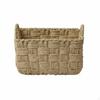 Hand-Woven Paper Rope Basket Openwork Design Rectangular