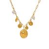 18k Gold-Plated Stainless Steel Pearl Necklace - Luxury Clavicle Chain