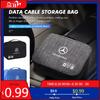 GLC GLB Per Mercedes Benz Auto Caricabatterie Linea USB Digitale Custodia Portaoggetti Custodia per Cavi da Viaggio CLK GLC W212 C200 C300 W203 W204 W205