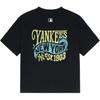 New MLB Regular T Shirt Women's Black 3FTSX0253-50BKS