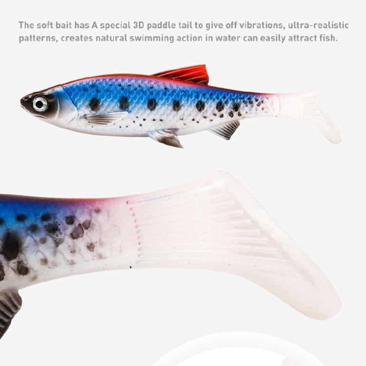 Professional Saltwater Lures Rotate Tail Fishing Lures Wobbles Soft Lures for Fish Attacking