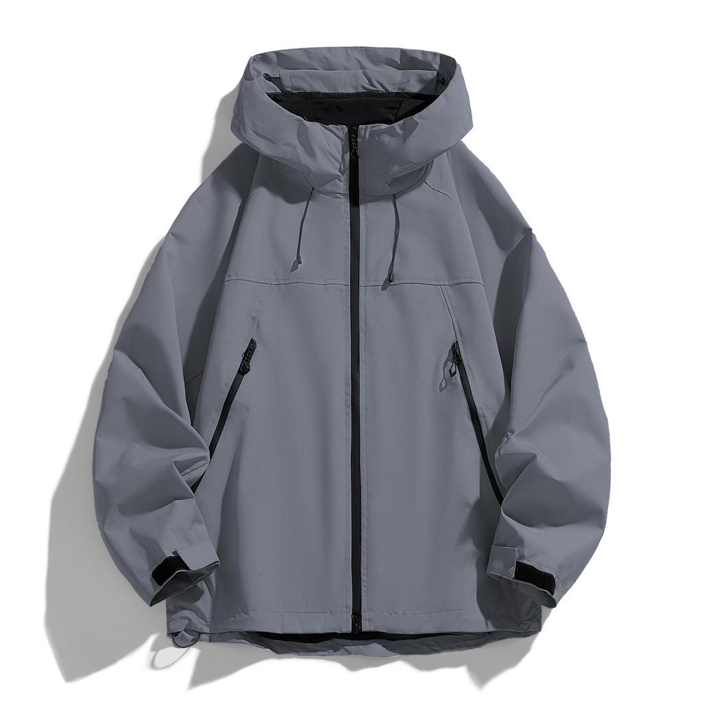 Men's Windproof Outdoor Color Block Casual Jacket - Spring/Autumn Fashionable Windbreaker