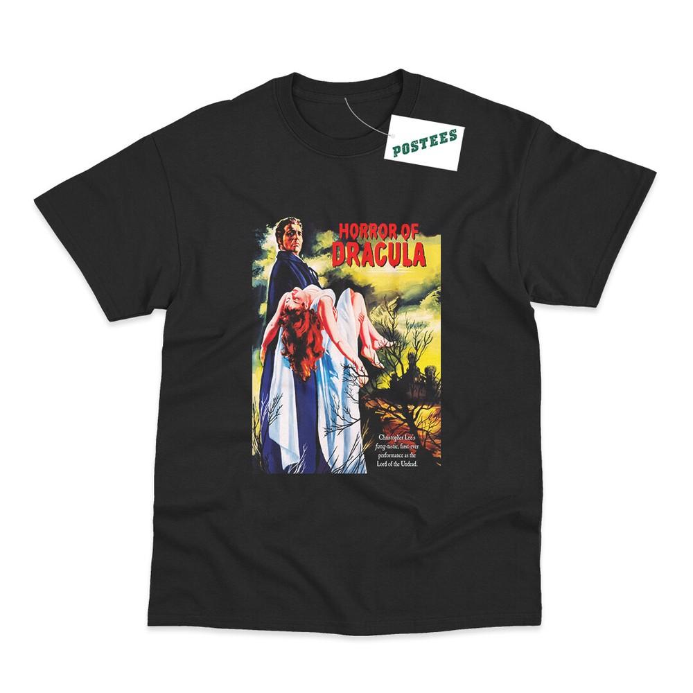 

Retro Movie Poster Inspired By Horror of Dracula DTG Printed T-Shirt XL