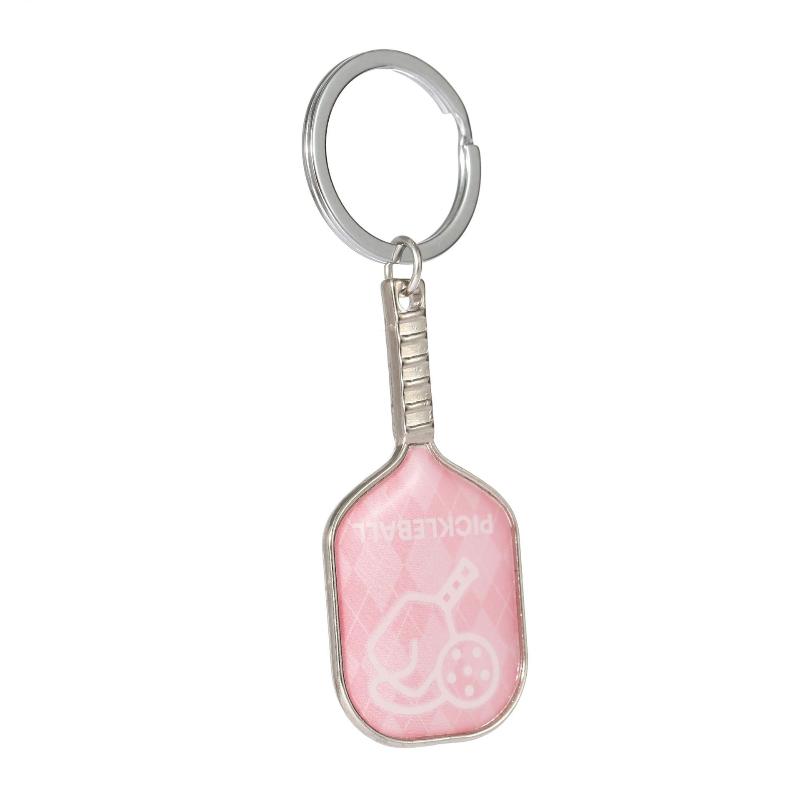 

1pc Pickleball Paddle Keychain Zinc Alloy Realistic Sport Pendant Mini Gift for Bag Car Keys