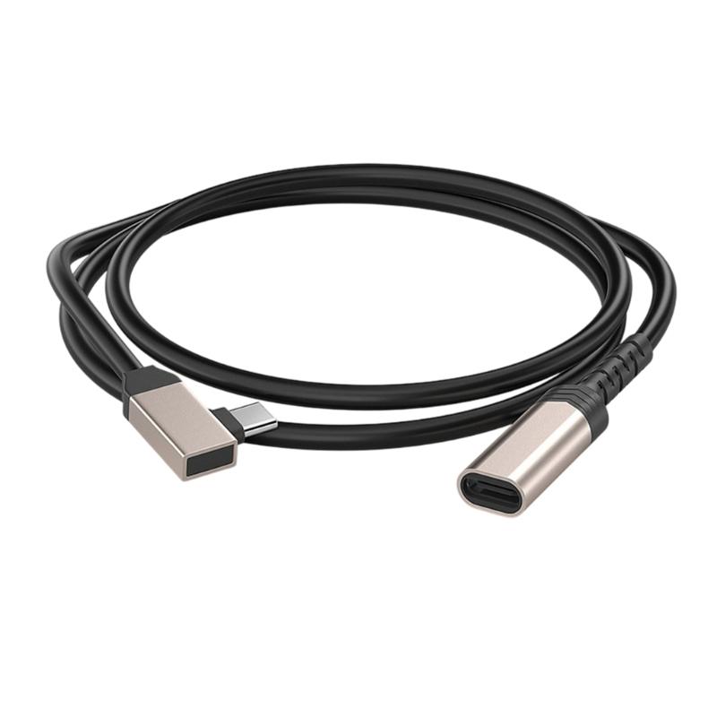 

Якісний кабель для зарядки Type C (тато-мама) для вуличних сонячних камер з кутовим дизайном чорний