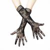 Sun Protection Lace Flower Gloves Fishnet Mesh Hollow Gloves Sunscrean Long Gloves  Summer