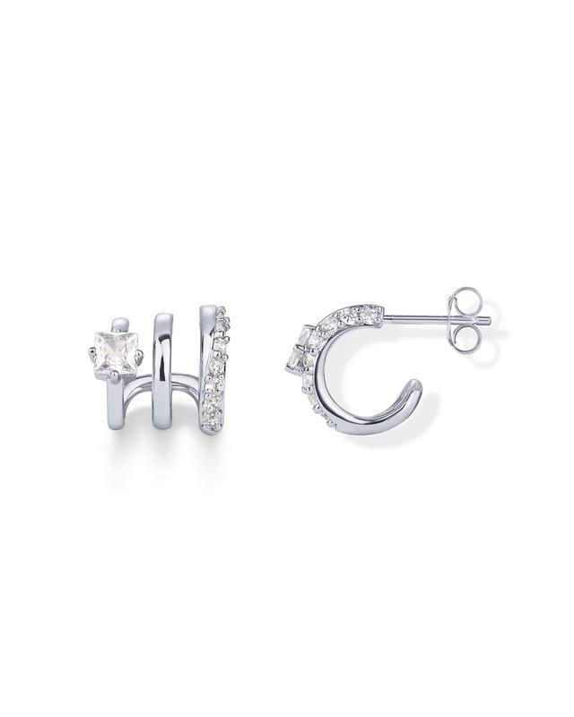 Trendy Gold-Plated Zirconia Stud Earrings - Thickened, Super Sparkle, Cross-Border Fashion Jewelry