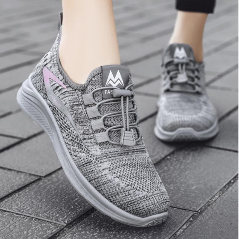 Spring Autumn Color Matching Fashion Casual Vulcanized Shoes New Breathable Mesh Lightweight Flat Walking Shoes Casual Sneaker