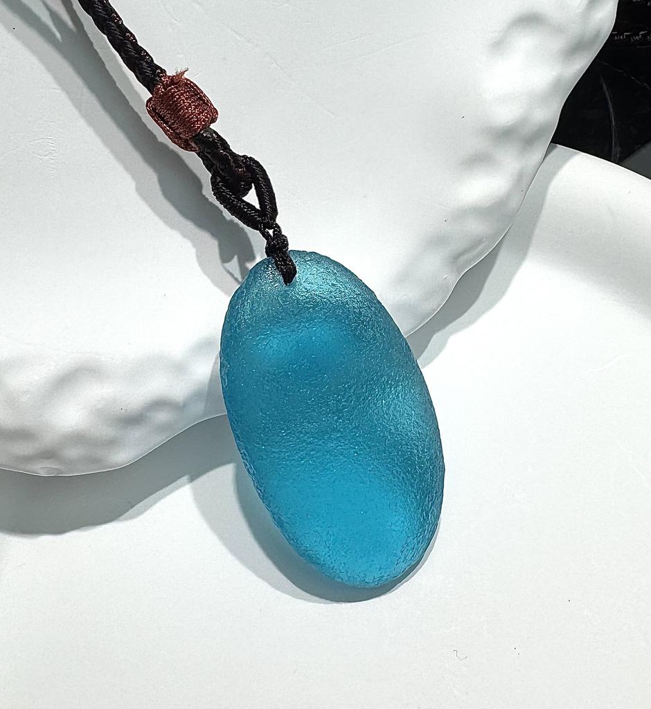 1Pcs Meteorite pendant, droplet-shaped lucky stone, couple pendant necklace