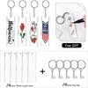 Acrylic Keychain Blank Clear Keychains Set Handmade Supplies Collectibles Key Rings DIY Projects for