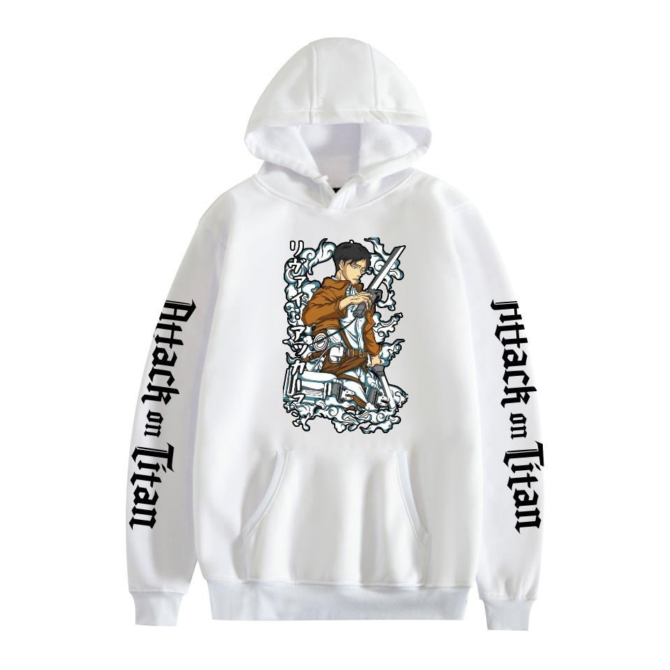 Mens Hooded Attack on Titan Anime Printed Streetwear Pullover Sweatshirt Fashion Hoodie Casual Hip Hop New Men Tracksuit Streetwear