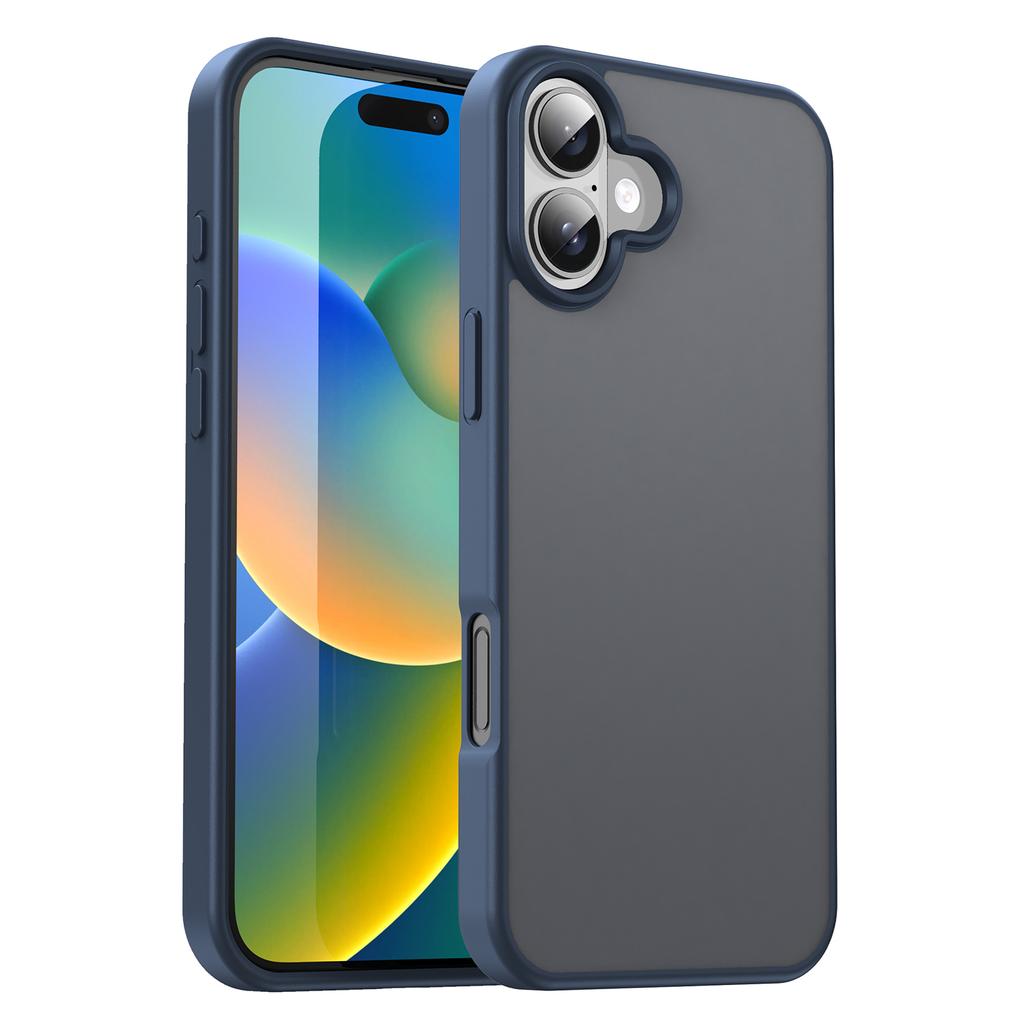 For iPhone 16 Case Skin Touch Matte Anti Drop TPU PC Phone Back Cover