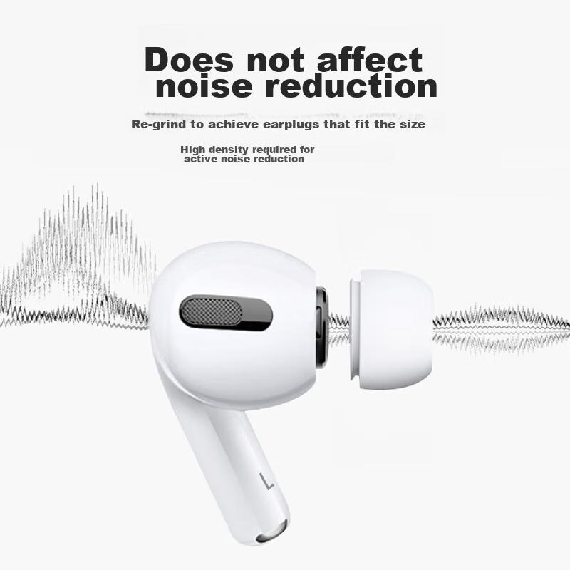 Kewo [4-Pack] Earbud Tips Earphone Covers Compatible with Apple AirPods Pro 1/2 Generation Bluetooth Earphone Protective Silicone Soft Medium Size