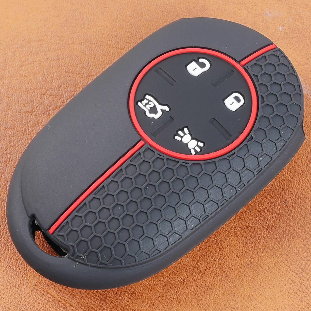 4 Button Silicone Key Ring Case Cover Shell Holder Protector For Fiat 500 500E 2020 2021 2022 Interior Styling Auto Accessories