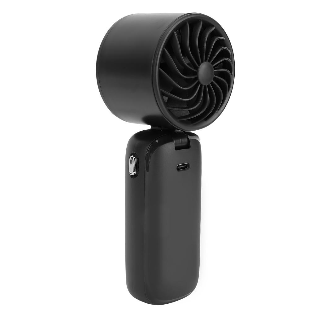 Portable Handheld Turbo Fan 100 Gears Ice Cooling Foldable Neck Hanging Mini Handheld Fan with LED Display for Travel