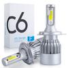 Car Led Headlights C6 H4 H7 H11 9005 9006 7600LM 36W LED Car Headlight Hi / Lo Beam Light Bulbs Colour 6000K