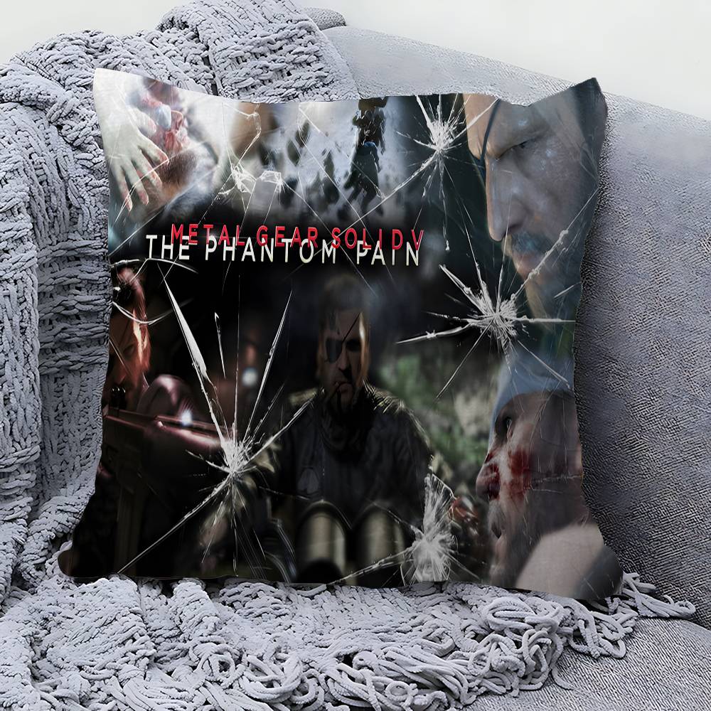 Metal Gear Solid Pillow Cushion Cover Pillowcase Living Room Sofa Home Decor Customized