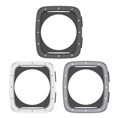 Uhrabdeckung Vollschutzschale für Active 2 Square/2s Kratzfester Metallstoßstangenrahmen Gehäuse Einfache Installation