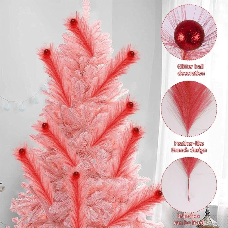 Faux Pampas Grass Decor,Artificial Pampas Grass Fluffies Home Decor,Pompous Grass Flower Arrangement Home Wedding Decor