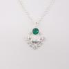 Chrome Diopside Gemstone 925 Sterling Silver Women Jewelry Unique Pendant 1.43" CP-38-1