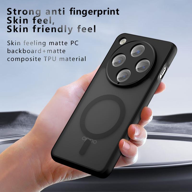 For Oppo Find X8 Pro Case Matte Magsafe Drop-proof Built-in Airbag Corner Non-yellowing Material Soft Cover