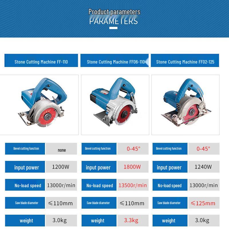 Dongcheng Tile Cutter & Slotting Machine CN plug (adapter included)