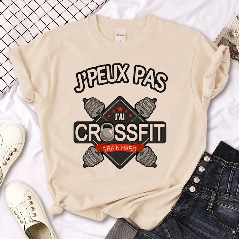 Unisex Crossfit Tshirt Women Anime Japanese Unisexga T Shirt Female Streetwear Clothes Short Sleeve Casual Tops Activewear T Shirts