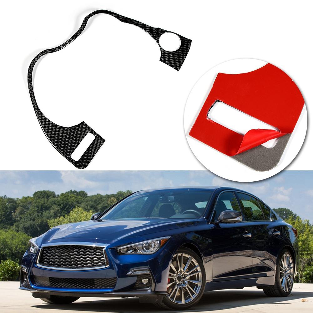 Real Carbon Fiber Car Dashboard Frame Panel Cover Trim Fit For Infiniti Q50 Q60