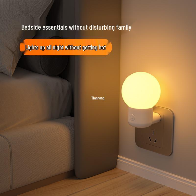 Automatic Smart Sensor Night Light: Plug-In Lamp Activates with Movement In Bedroom