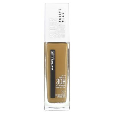 Super Stay, Active Wear Foundation, 332 Golden Caramel, 1 Fl Oz (30 Ml)